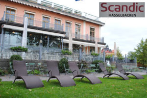 Scandic Hasselbacken på Djurgården i Stockholm köpte utemöbler