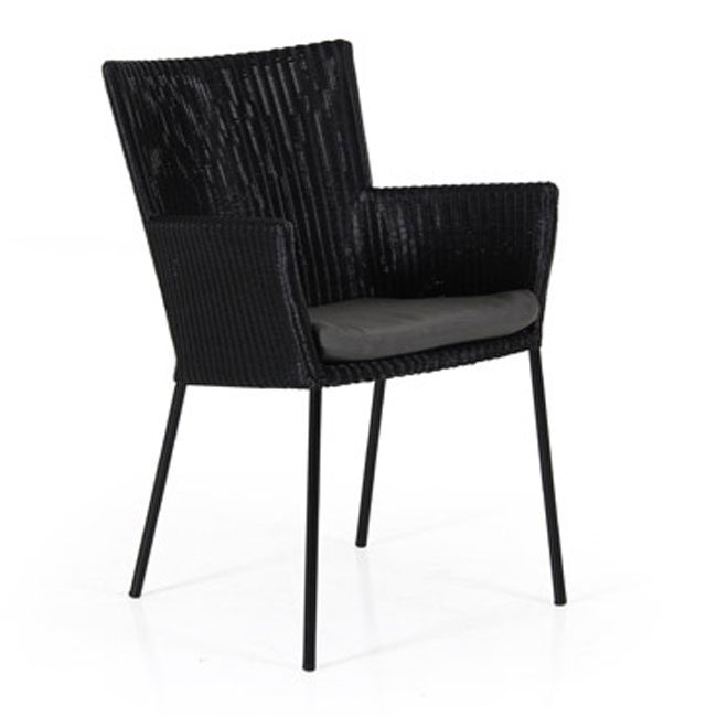 veranda.se-Clarita-karmstol-svart-svartgrå-dyna_650x650